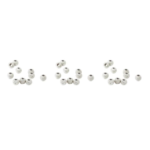 1/3/5 10 st 925 Lucky Loose Beads DIY-armband Smyckestillverkning Silver 5mm 3Set