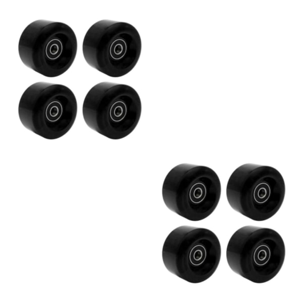 1/2/3 Inline Skate Wheel PU Slitstarka 58 mm 82A hjul Black 58x58x32mm 2Set