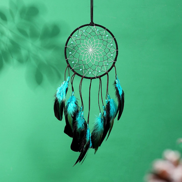 1/2 Bohemian För Dream Catcher Fjäder Vägghängande With Light Length 50cm 1Set