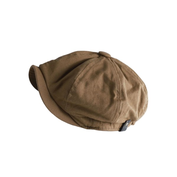 1/2 Andas Herr Newsboy Hat Mjuk 8 Panels Huvudbonad för hösten Brown 4XL 1Set