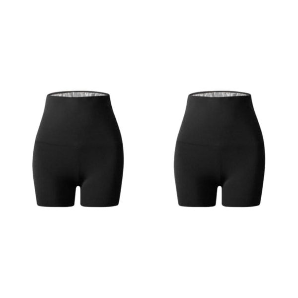 1/2/3/5 Dam Bastu Shorts För Capri Legging Träningsbyxor för Shorts 1 60-80kg 2Set