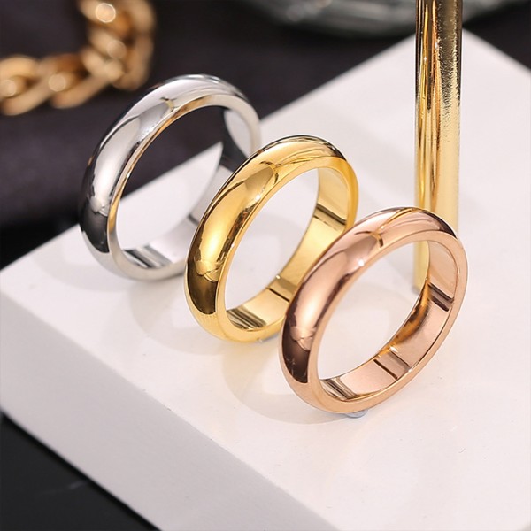 1/2/3/5 Vuxna Ceremoni Ring Legering Modern Ringar Dekoration Rose Gold Size 6 1 Pc