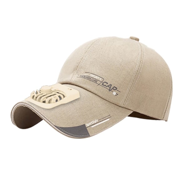 Utomhuskylfläkt Hatt Baseballkeps Cap Utomhuscamping Light khaki Style A