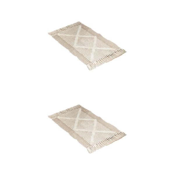 1/2/3 polyester exotisk stil vävda mattor marockanska Beige 60*90cm 2Set