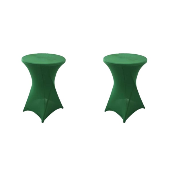 1/2/3/5 High Foot Bar Cover Stretch Rund Duk För Hotell green 2Set