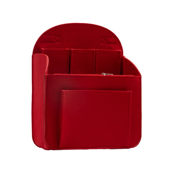 Premium filt ryggsäck Organizer för organisation Red S