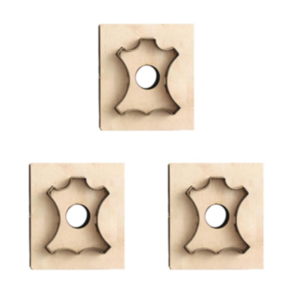 1/2/3 Japan Stål diy mould Wood Rule Die Pendant S 48X36mm 48X36mm 72X60mm 3Set