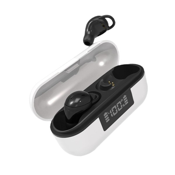 1/2/3/5 Bluetooth Headset Invisible True Wireless Handfree för Black TWS 1Set