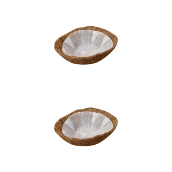 1/2 hängande korg Non-woven Coco Liner Planter Inserts Plantering Brown 20cm 2Set