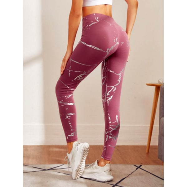 Sexiga mesh sportleggings för kvinnor Lätt och flexibel M