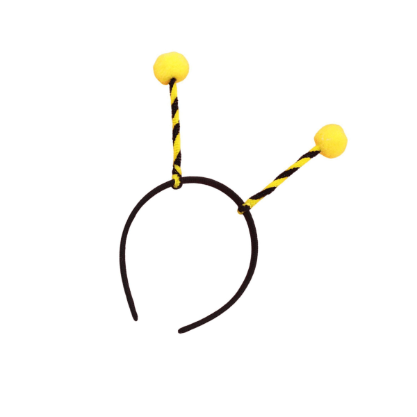 2/3/5 Bee Pannband Klä upp tentakel för födelsedagsfester Yellow Thin Strip 19cm×22cm 2Set