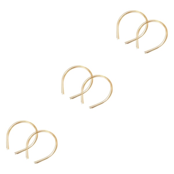 1/2/3/5 10 st Metalltunntrådshuvudband Smidigt för DIY Craft Gold 1.5mm 3Set