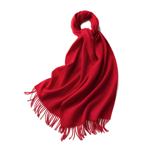 1/2/3 unisex halsduk med fransar Varm och mysig tubscarf för red 1Set