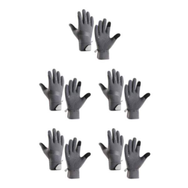 1/2/3/5 polyuretan vinterhandskar för oöverträffad värme och Grey M 5PCS