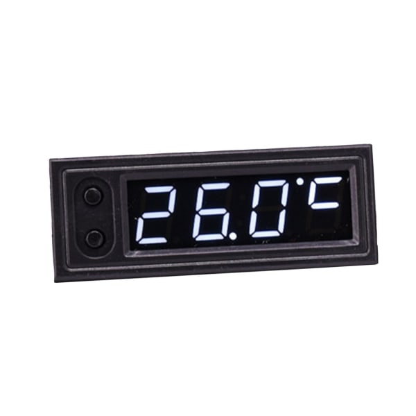 1/2/5 bilklocka voltmeter Hållbara universal White 58x22mm 1Set