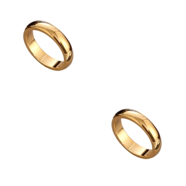 1/2/3/5 Vuxna Ceremoni Ring Legering Modern Ringar Dekoration Gold Size 8 2PCS