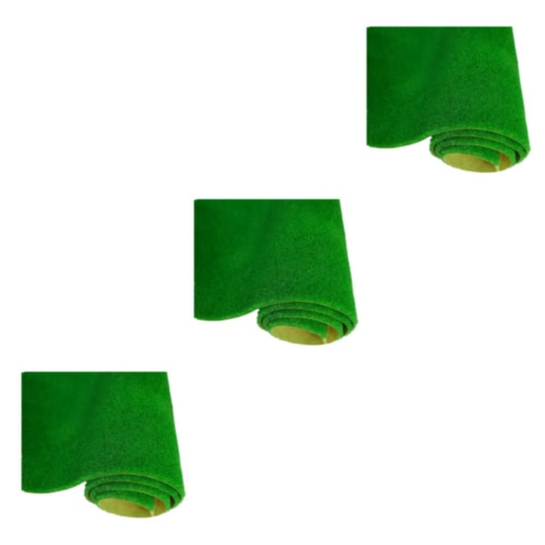1/2/3/5 PVC Lågt underhåll konstgräs gräsmatta för realistisk 146 medium green 3Set