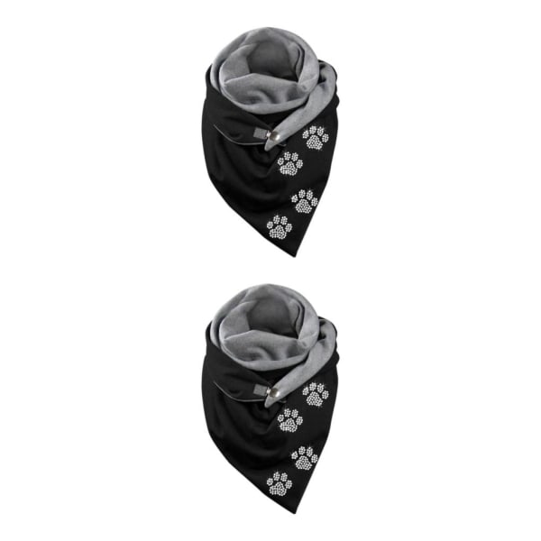 1/2/3/5 Halsduk Halsduk Casual Retro Style Head Wrap Halsduk Cat paw 175CM 2Set
