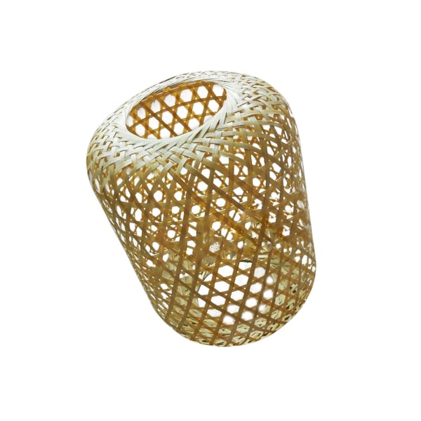 Handvävd Bambu Lampskärm Takljusarmatur Cover för