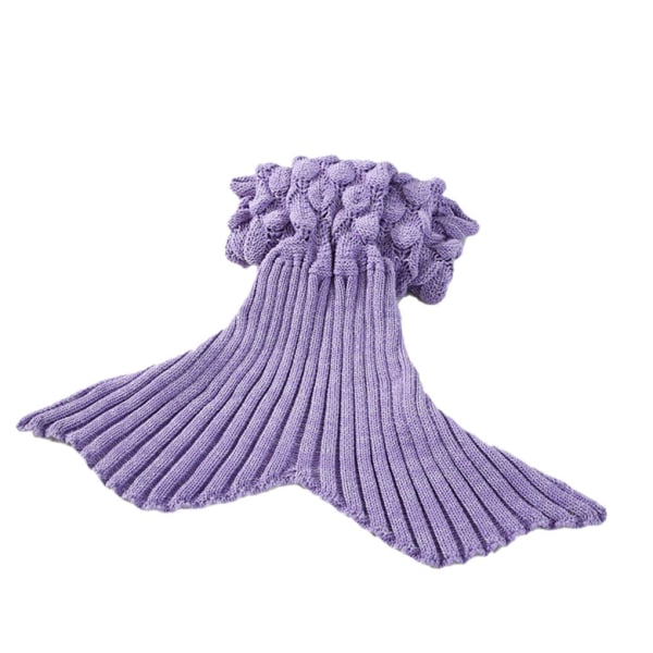 Mjuk och mysig sjöjungfrusvansfilt för mysig nattsoffa Purple