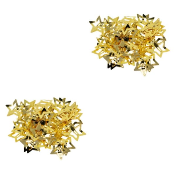 1/2/3/5 50x För Butterfly/Star Snap Hårklämmor Pin Clip Hollow Star Golden 2Set