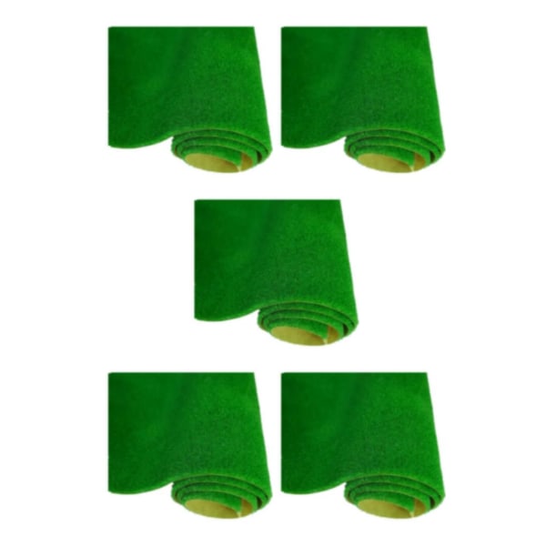 1/2/3/5 PVC Lågt underhåll konstgräs gräsmatta för realistisk 146 medium green 5Set