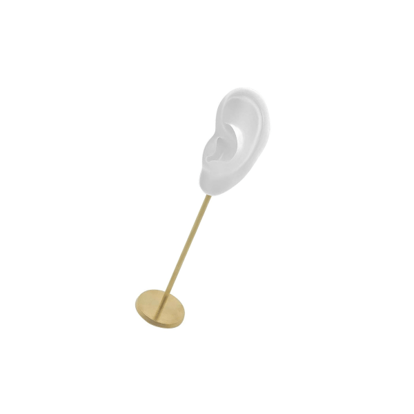 1/2/3 Örhänge Display Stand Human Ear Model Stud Holder Showcase Left Translucent Height: 18cm 2Set