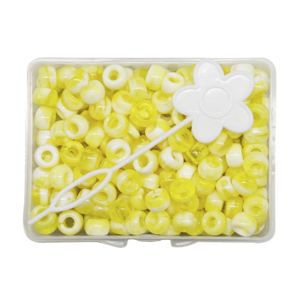 1/2/3/5 210 st 5 mm Candy Color Dreadlock Beads Muddar Hårfläta Yellow 8 x 5mm 1Set