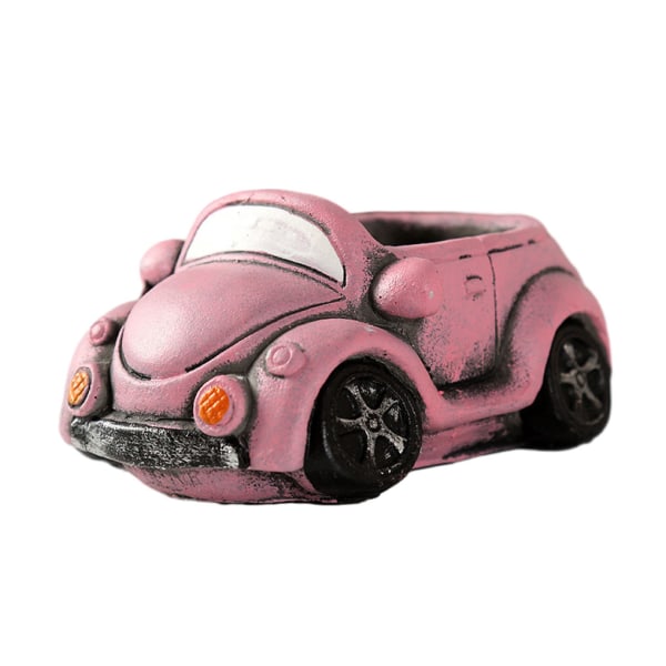 1/2/3 Cartoon Car Suckulent Blomkruka Lätt och bärbar pink car 2PCS