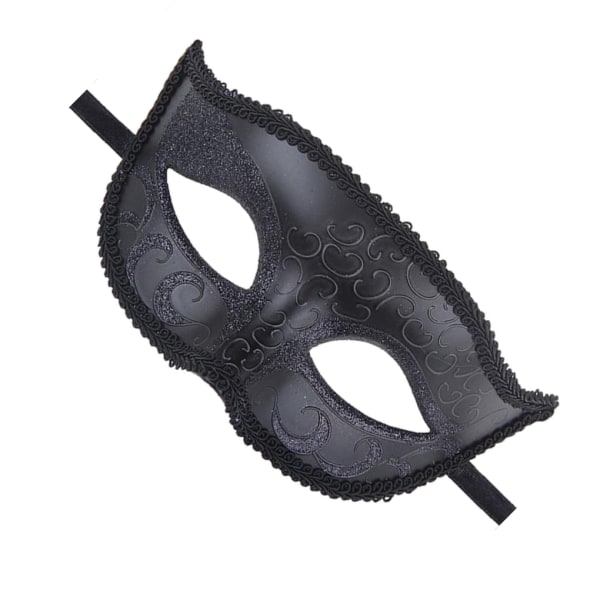 1/2 För Fox Half Costume Cosplay Maskeradbal till Halloween Black 20x16cm 1Set