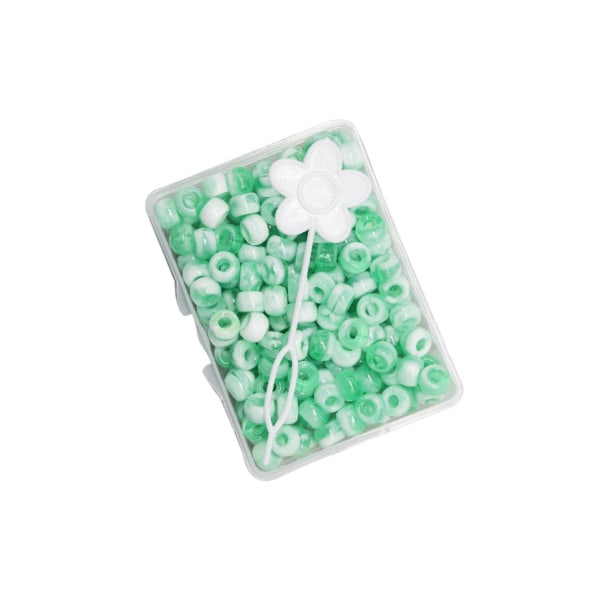 1/2/3/5 210 st 5 mm Candy Color Dreadlock Beads Muddar Hårfläta Green 8 x 5mm 1Set
