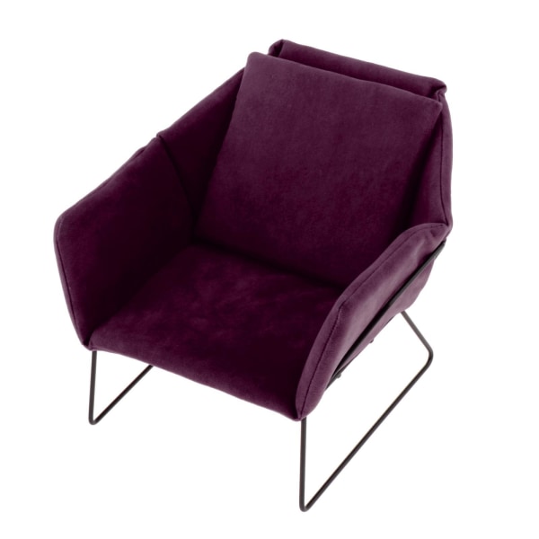 1/2 Miniatyr Soffa Fåtölj Möbel Soffa 1/6 Purple 16.5x16.5x14.5cm 1Set
