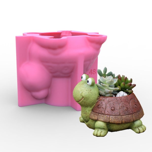 1/2 3D-sköldpadda Halloween Bordsdekor Mould DIY 1Set
