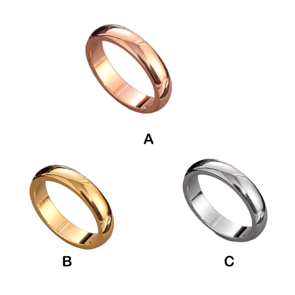 1/2/3/5 Vuxna Ceremoni Ring Legering Modern Ringar Dekoration Rose Gold Size 4 5PCS
