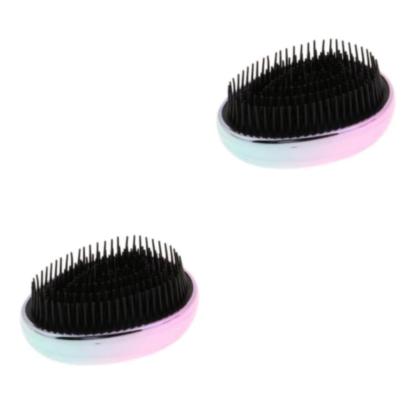 1/2/3/5 Portable Pocket Detangle Hair Brush Kam för kvinnor Multicolour 9 x 4.5cm 2Set