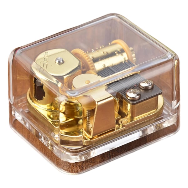 1/2/3/5 För Music Box Acrylic Mechanism Clear Wind up for Memory 6x5x4cm 1Set