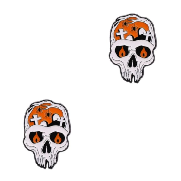 1/2/3/5 Halloween-serien Emalj Pin Utsökt och fashionabelt human skeleton 2PCS