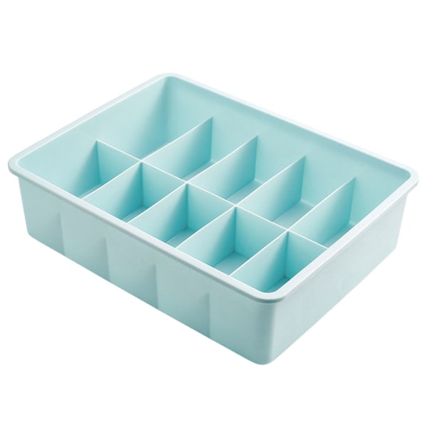 Plast mångsidig organizer för olika applikationer Light Blue 【10 Cells】