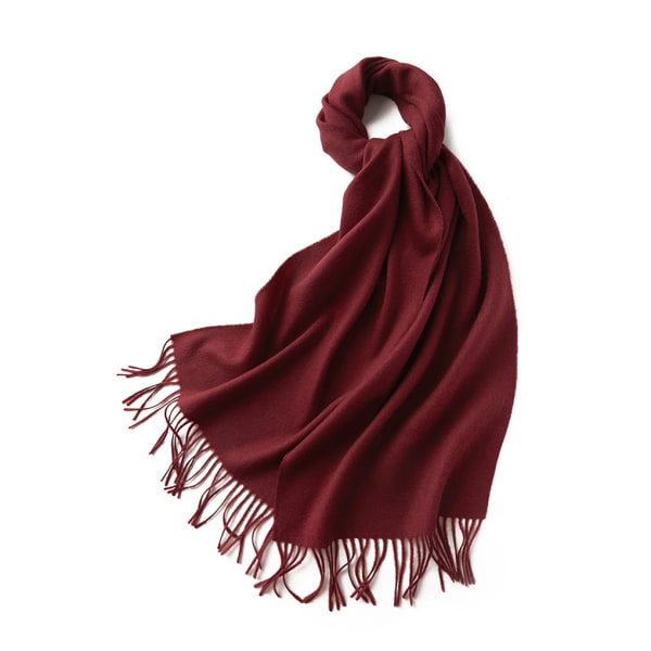 1/2/3 unisex halsduk med fransar Varm och mysig tubscarf för Winered 1Set