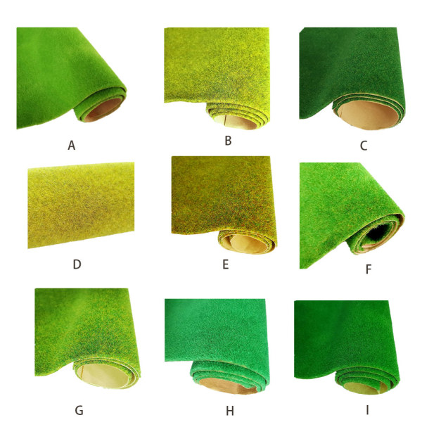 1/2/3/5 PVC Lågt underhåll konstgräs gräsmatta för realistisk 138 grass green 1Set