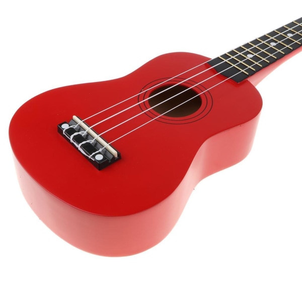 4 String Beginners Ukulele Hawaii Guitar Musical För Red 21 Inch