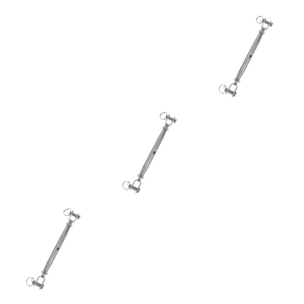 1/2/3/5 Rostfritt stål med stängd kropp Spännespänne Jaw vajer Silver M10 3Set