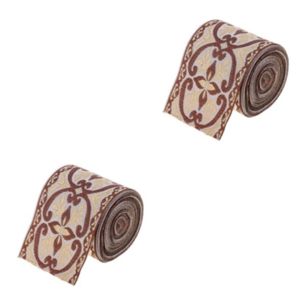 1/2/3/5 5 meter/ 5,5 Yds Jacquard Trim Wide Woven Border Ribbon Color 6cm x 5M 2Set