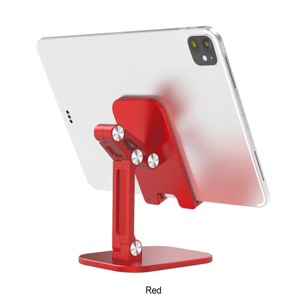 Vikbar telefon Tabletthållare Universal Desktop Cellphone Lifting Red