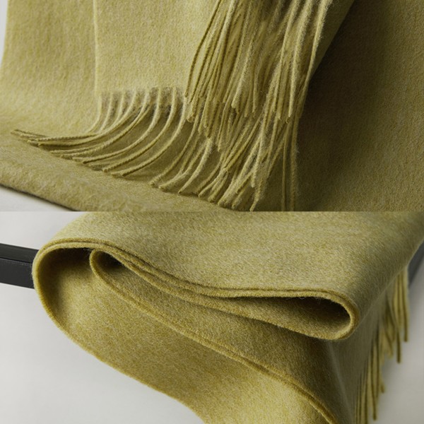 1/2/3 unisex halsduk med fransar Varm och mysig tubscarf för brown yellow 1Set