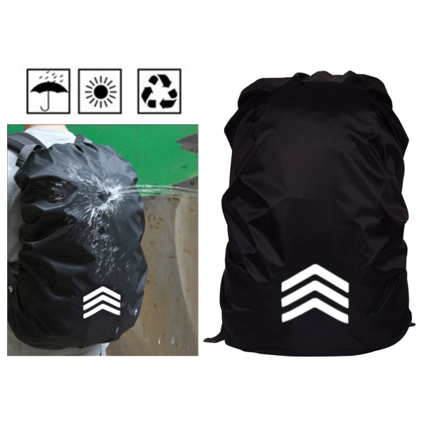 1/2/3/5 Vattentät cover för campingvandring utomhus Black L 1Set