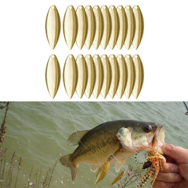 1/2/3/5 20x metallslät finish för fiskedrag gör DIY Kit Gold D 5Set