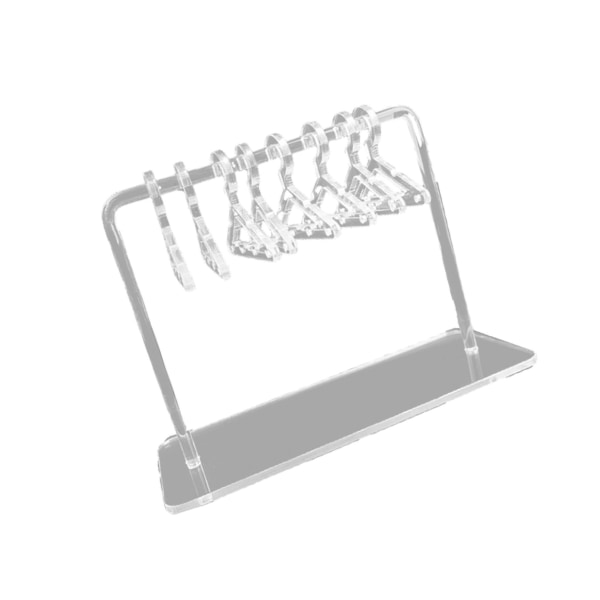 1/2/3 Söt Örhänge Display Stand Mini klädhängare Rack Dekor för Clear 15 x 6 x 11cm 1Set