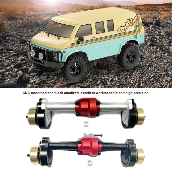 1/5 bakre portalaxel för 1/18 HOBBYPLUS 4WD CR18P larvband Black 1Set