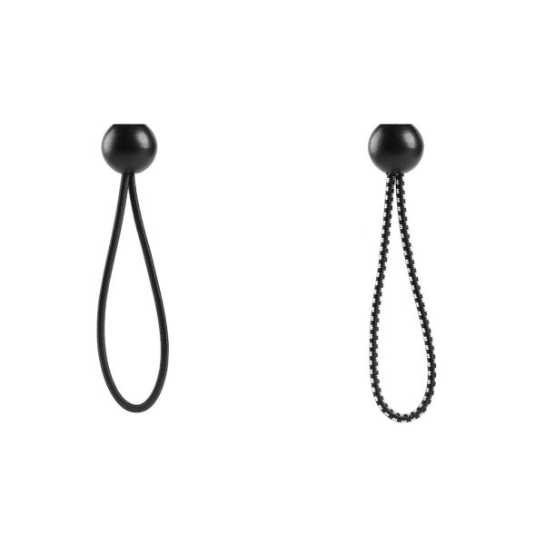 12 st tältklämmor Baldakin repkula Elastiska fasta båtstångsband Black
